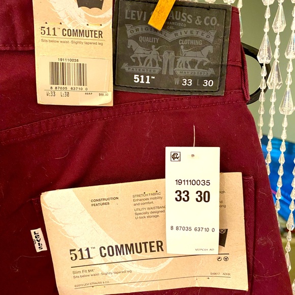 MENS LEVIS 511 COMMUTER JEANS - Picture 4 of 5